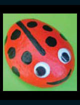Make your very own
ladybug pet rock