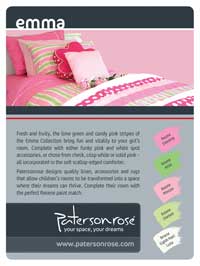 Complement your Patersonrose linen with Resene paint and colours  