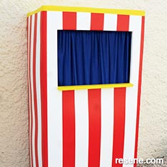 Make a puppet theatre for your kids