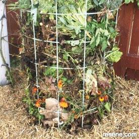 Make a compost cage for your garden
