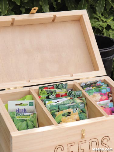 How to build a seed storage box - Step 14