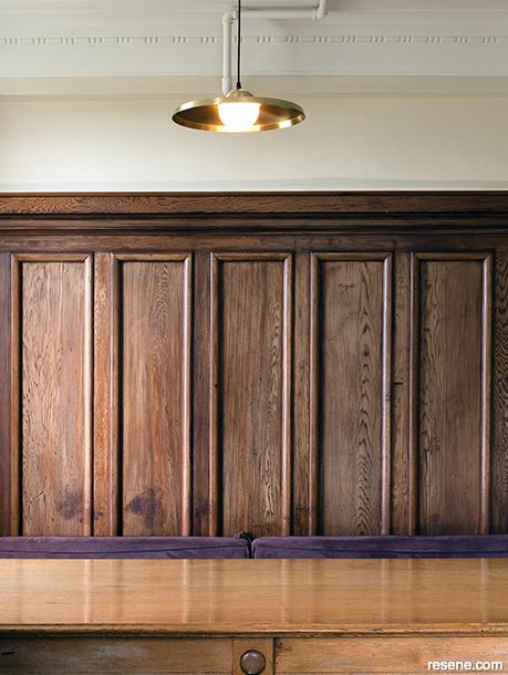 The original heritage timber was kept in the bedrooms