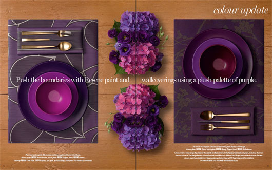 Push the boundaries with a plush palette of purples 