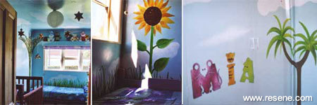 Resene paint used to create a bright baby's room.