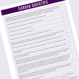 Garden quicktips