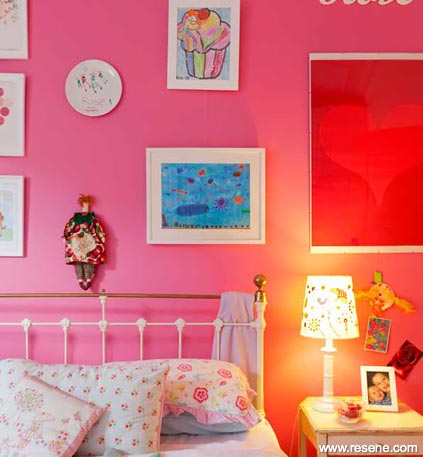 A pink girls room