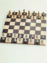 Make a wooden chessboard