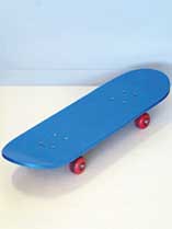 Paint a metallic skateboard