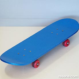Metallic skateboard