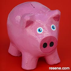 Paint your own pink piggy bank