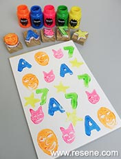 make some paint stamps