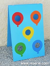 Paint a balloon target