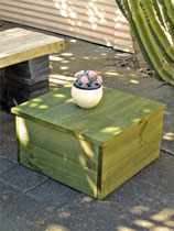 Buld a stylish outdoor coffee table