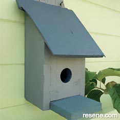 Make a rustic bird house