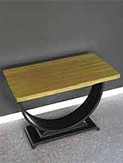 Stylish Art Deco-inspired table made using Resene Enamacryl and Resene Waterborne Colorwood