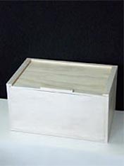 Make a white wooden box and painted finish