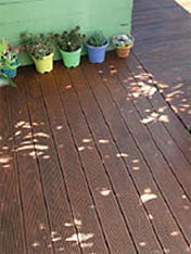 Paint an outside deck