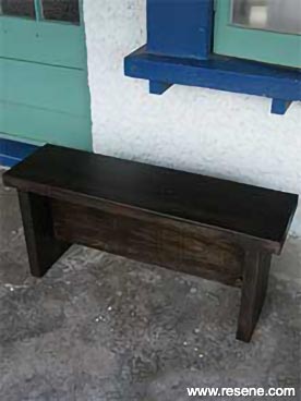 How to make a rustic bench