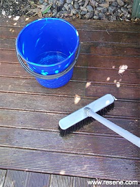 Step 3 how to restain your deck