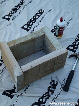 Step 3 how to build a rustic planter