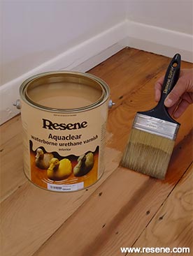 Step 8 how to polyurethane a wooden floor