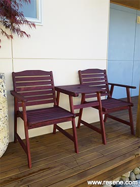 How to stain outdoor furniture
