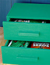 Green seed drawers