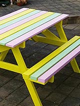 Paint a picnic table