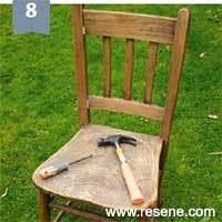 Step 8 how to paint a chair for both outdoor and indoor use
