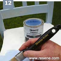 Step 12 how to paint a chair for both outdoor and indoor use
