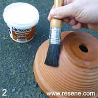 Step 2 how to transform a terracotta pot into a colourful planter