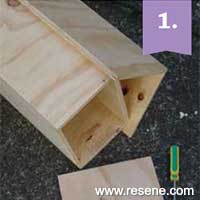 Step 1 how to paint a letterbox with Resene metallic paints