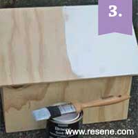 Step 3 how to paint a letterbox with Resene metallic paints