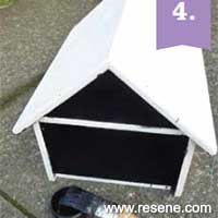 Step 4 how to paint a letterbox with Resene metallic paints