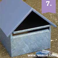 Step 7 how to paint a letterbox with Resene metallic paints