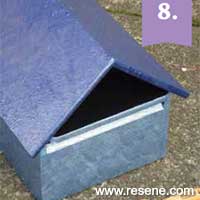 Step 8 how to paint a letterbox with Resene metallic paints