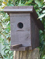 Create a rustic birdhouse