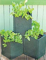 Build stackable planter boxes