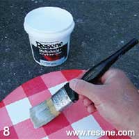 Step 8 how to paint a Lazy Susan