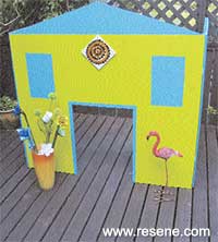 Make a foldaway playhouse