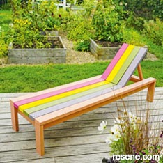 Build colourfull sun lounger for your garden