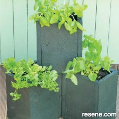 Stackable herb planters 