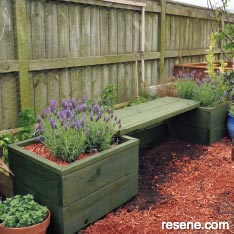 Build a planter bench for your garden