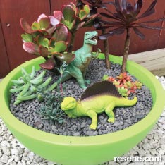 Make your own dinosaur garden