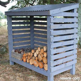 How to build a wood storage  shed