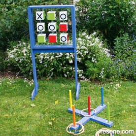 How to make outdoor quoits & noughts and crosses