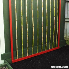 Make a bamboo bean frame