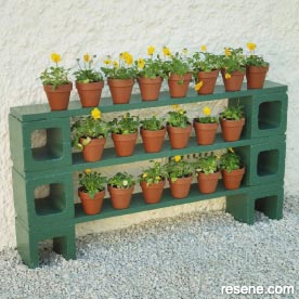 Plant shelves for small plants
