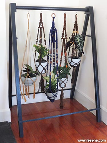 Build an indoor plant rack