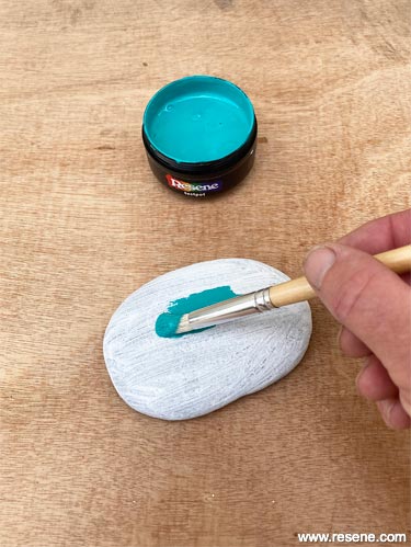 How to make pebble seed markers - Step 2